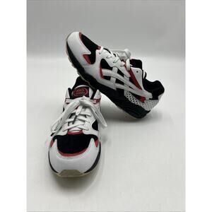 ASICS Gel Diablo Happy Chaos Mens Size 9.5 Black/White/Red Leather Shoes F820818